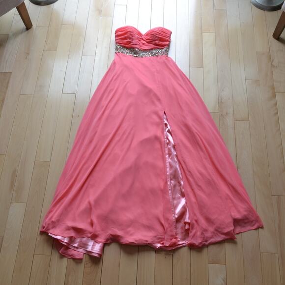 Jovani Prom Dress Formal Gown Pink Size 2 - Picture 1 of 5